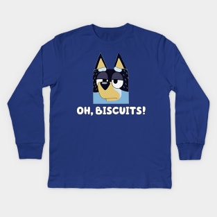 Oh, Biscuits! Kids Long Sleeve T-Shirt